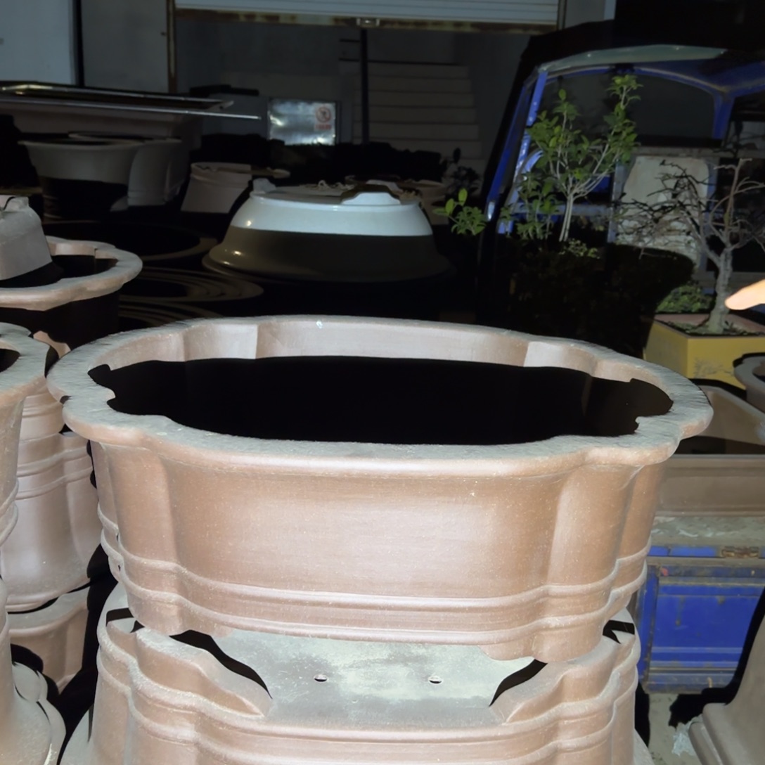 碧***玺花盆紫砂宜兴紫砂花盆海棠70口径