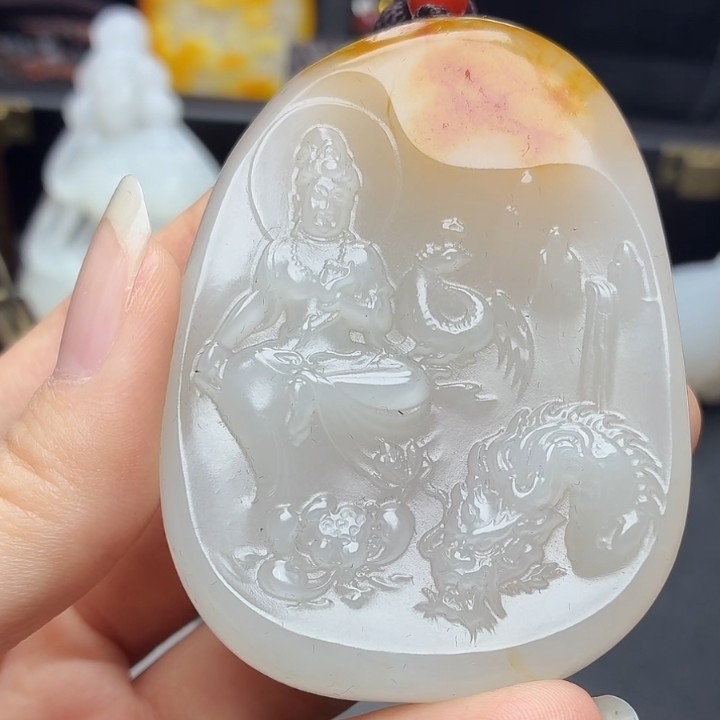 和田玉玉石挂件N1214拍一发一