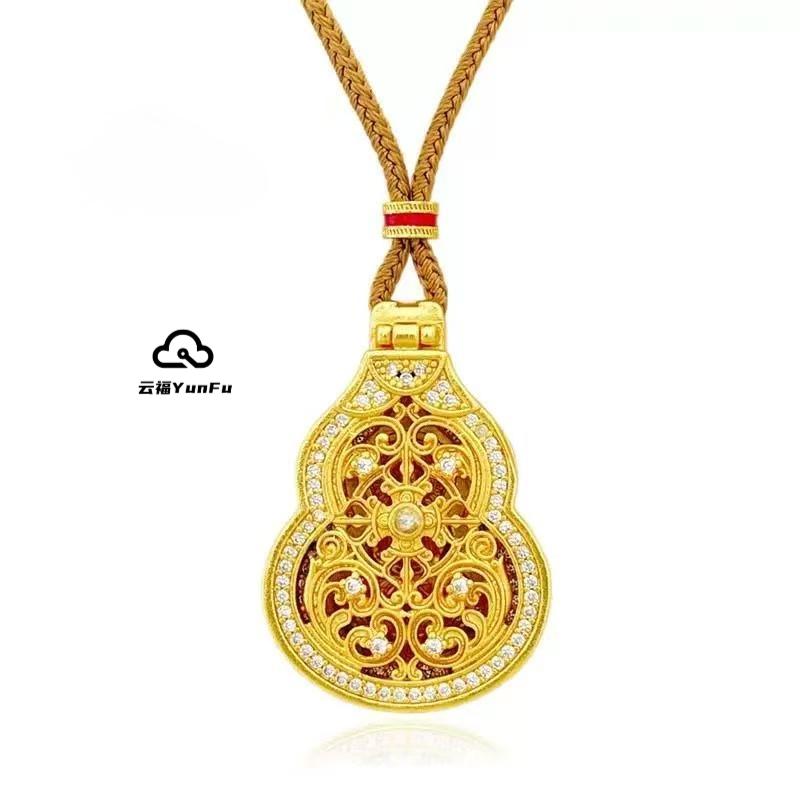 【清货专属链接】古法守护神葫芦六字真言吊坠 DZ1001