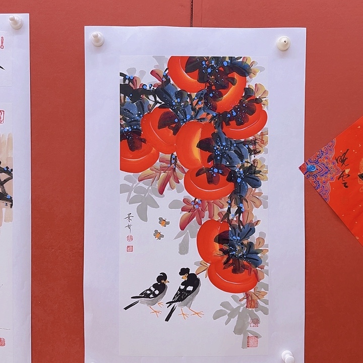 喜事连连你好年画