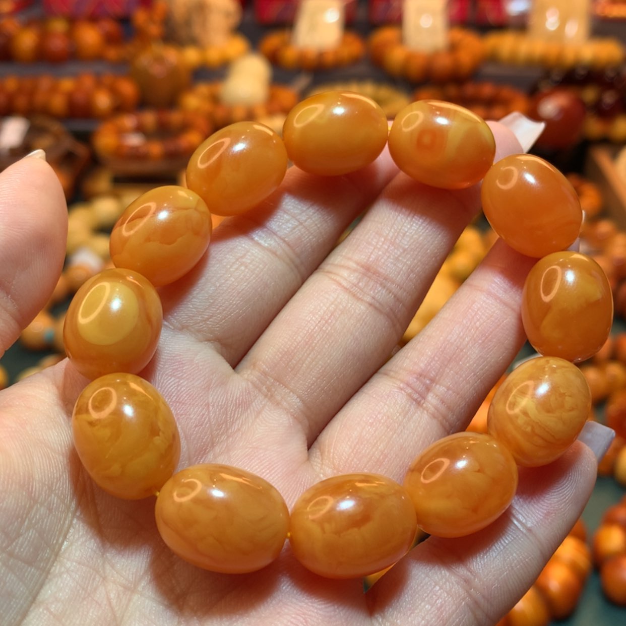 【闪购商品】蜜蜡手串未镶嵌蜜蜡手串
