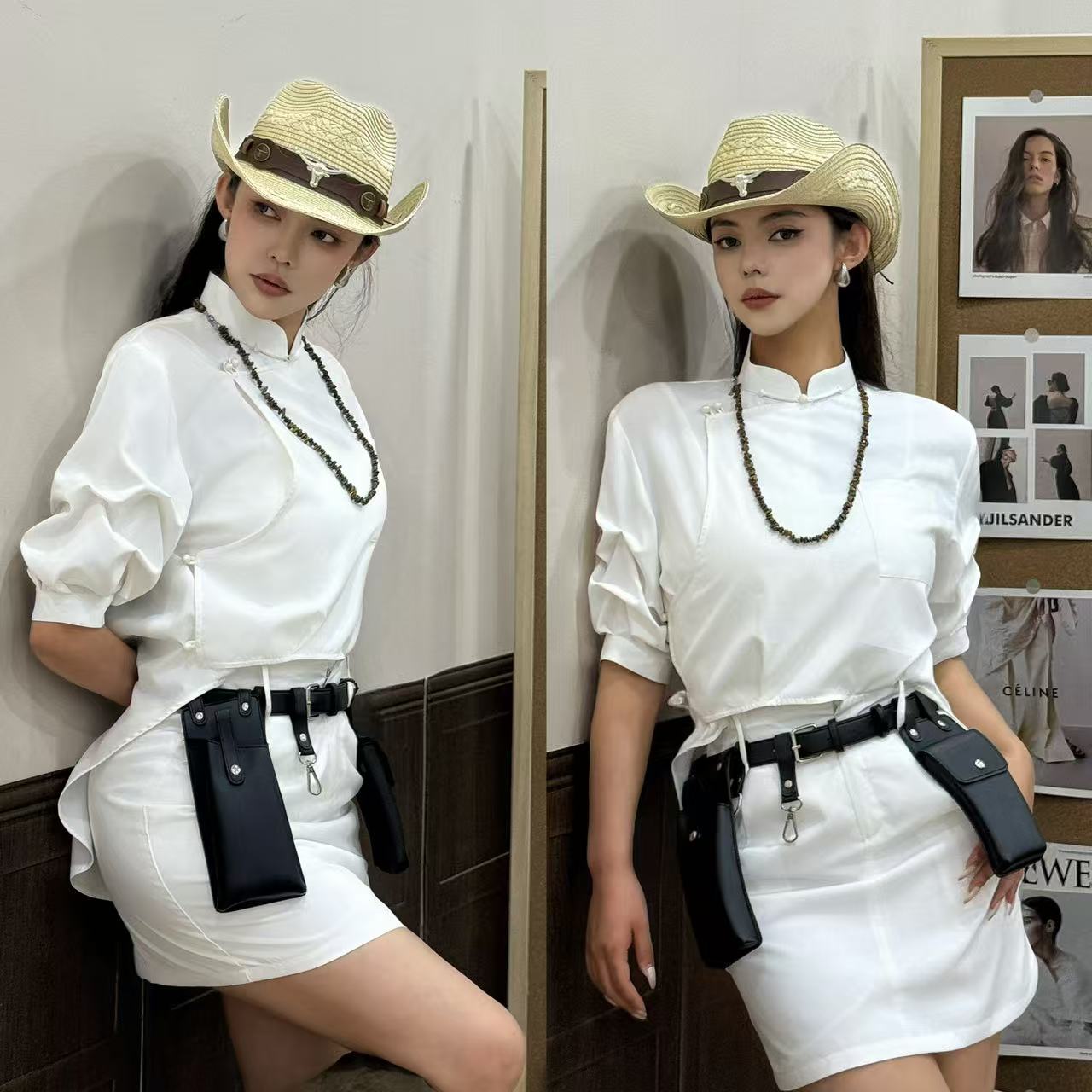 【大树蒙古袍】QH088素野猎风蒙氏设计师款衬衫裙