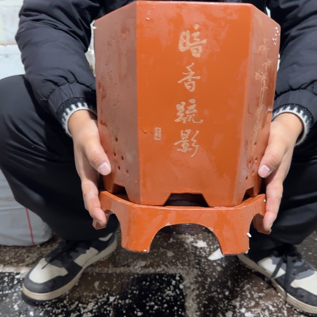 花盆紫砂口径20.23口径