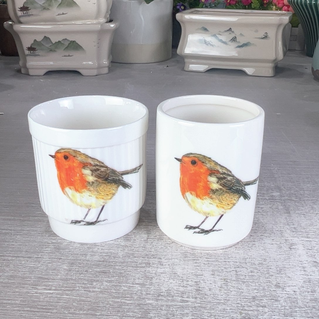 无孔陶瓷绿植多肉花盆拍满8.8包邮发货无孔