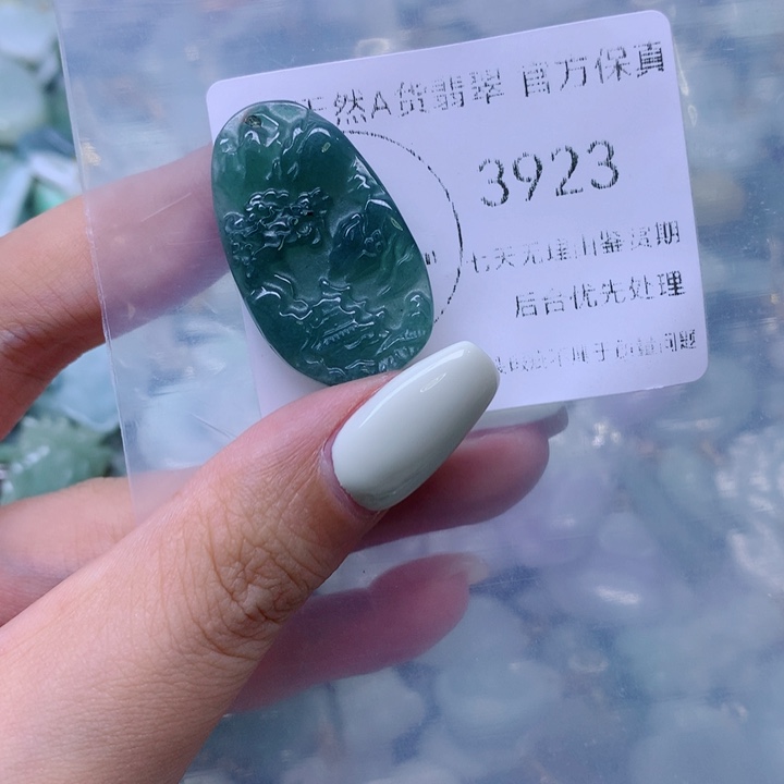 翡翠未镶嵌吊坠(不含链)