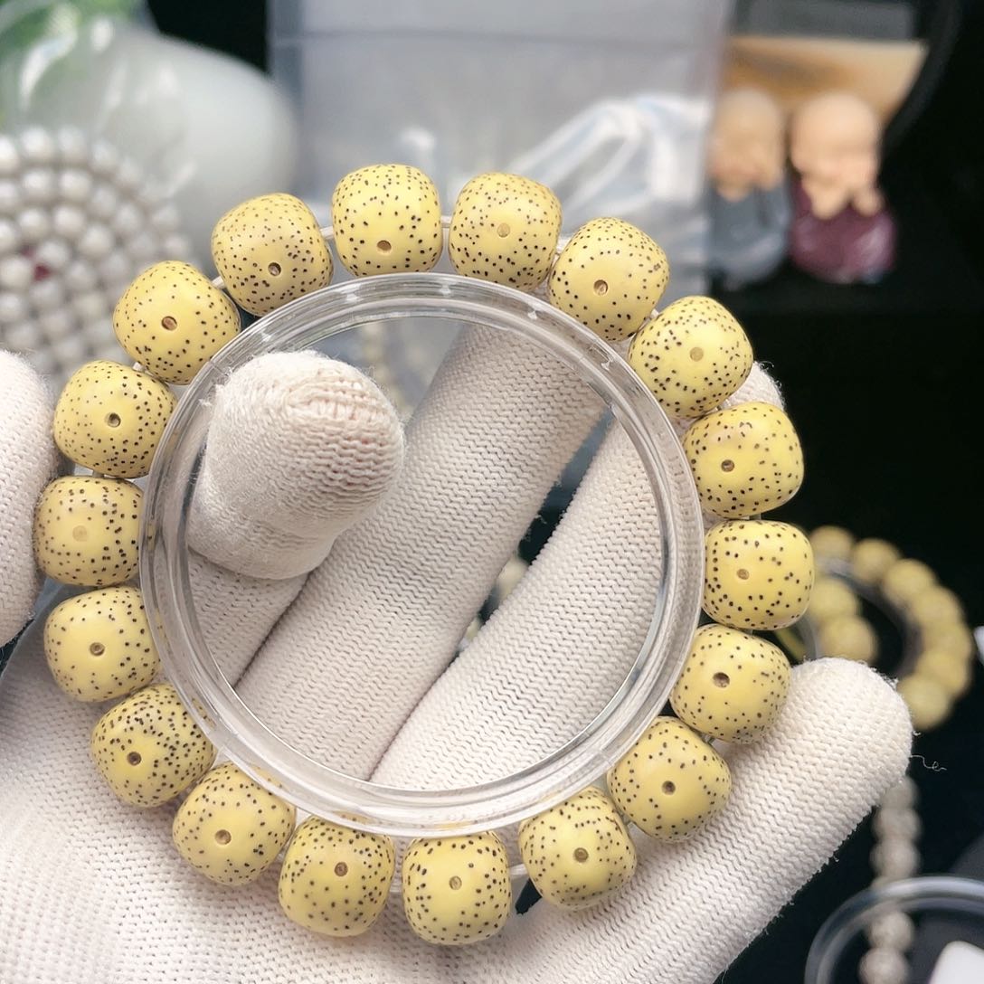 星月菩提手串塔**子13/12原生态鸡油黄单圈