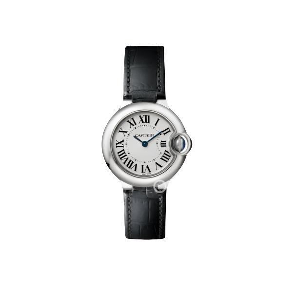 99新 Cartier/卡地亚 蓝气球系列石英表28表盘皮带款W69018Z4