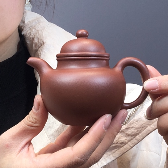 紫砂茶壶寿珍掇球160c c