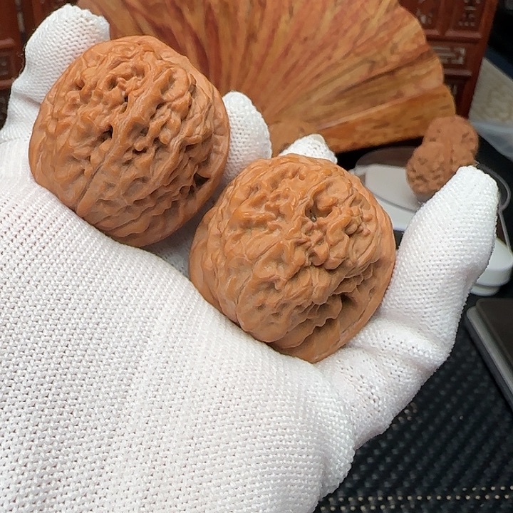 吊坠文玩核桃全品莲花39