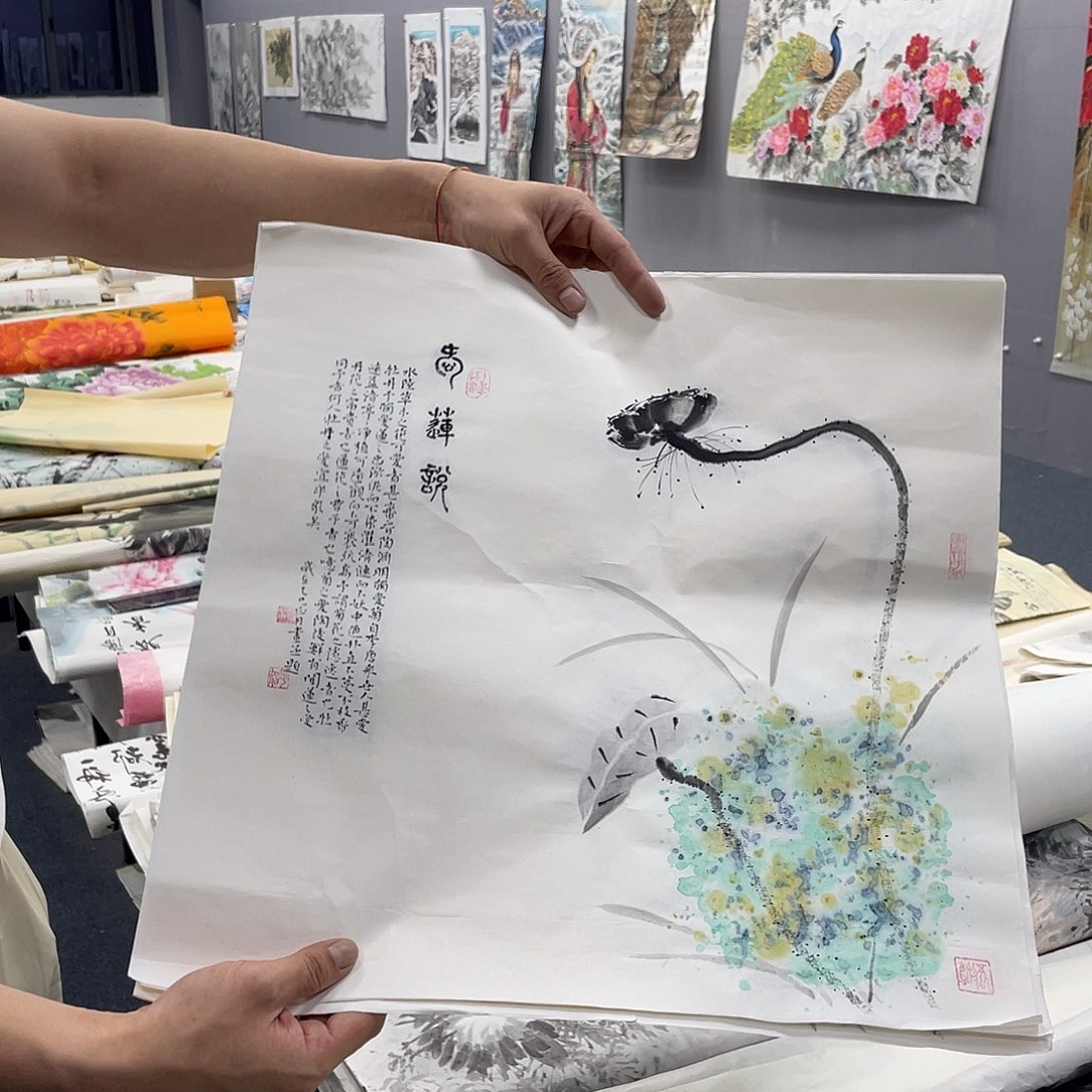 国画纯手绘字画宣纸