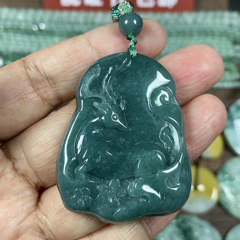 【闪购商品】翡翠颈饰未镶嵌玉吊坠翡翠玉一路有你一路相伴