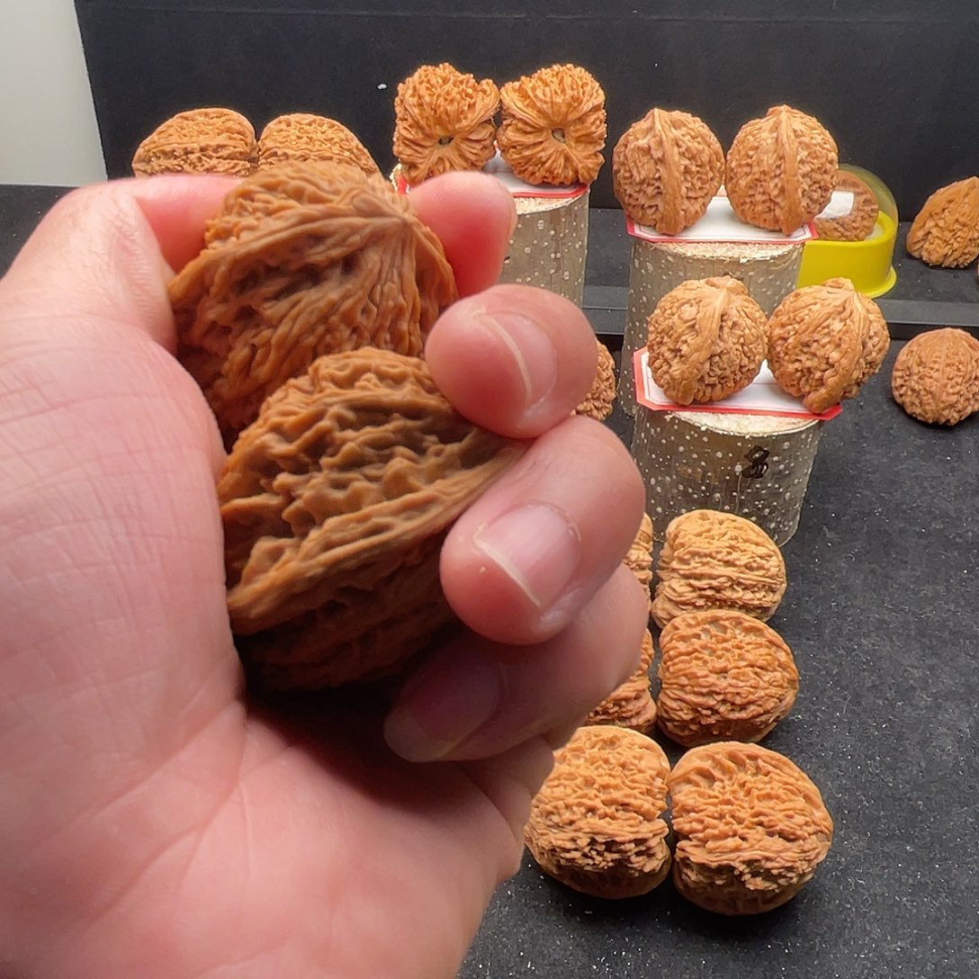 文玩核桃把件老*南疆核桃文玩把件