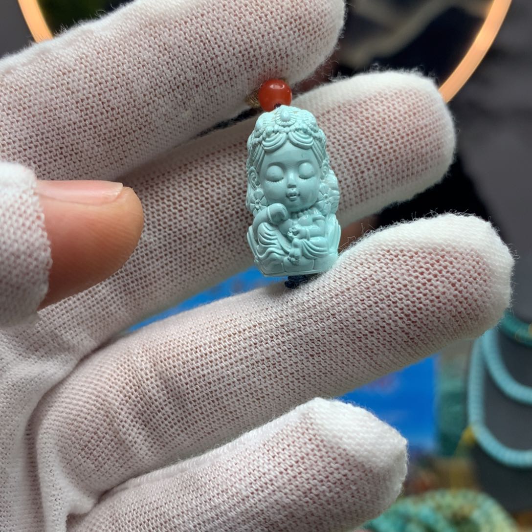 绿松石挂件未镶嵌