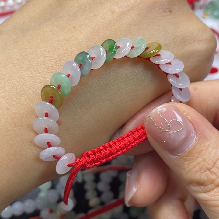 翡翠未镶嵌手绳789999909