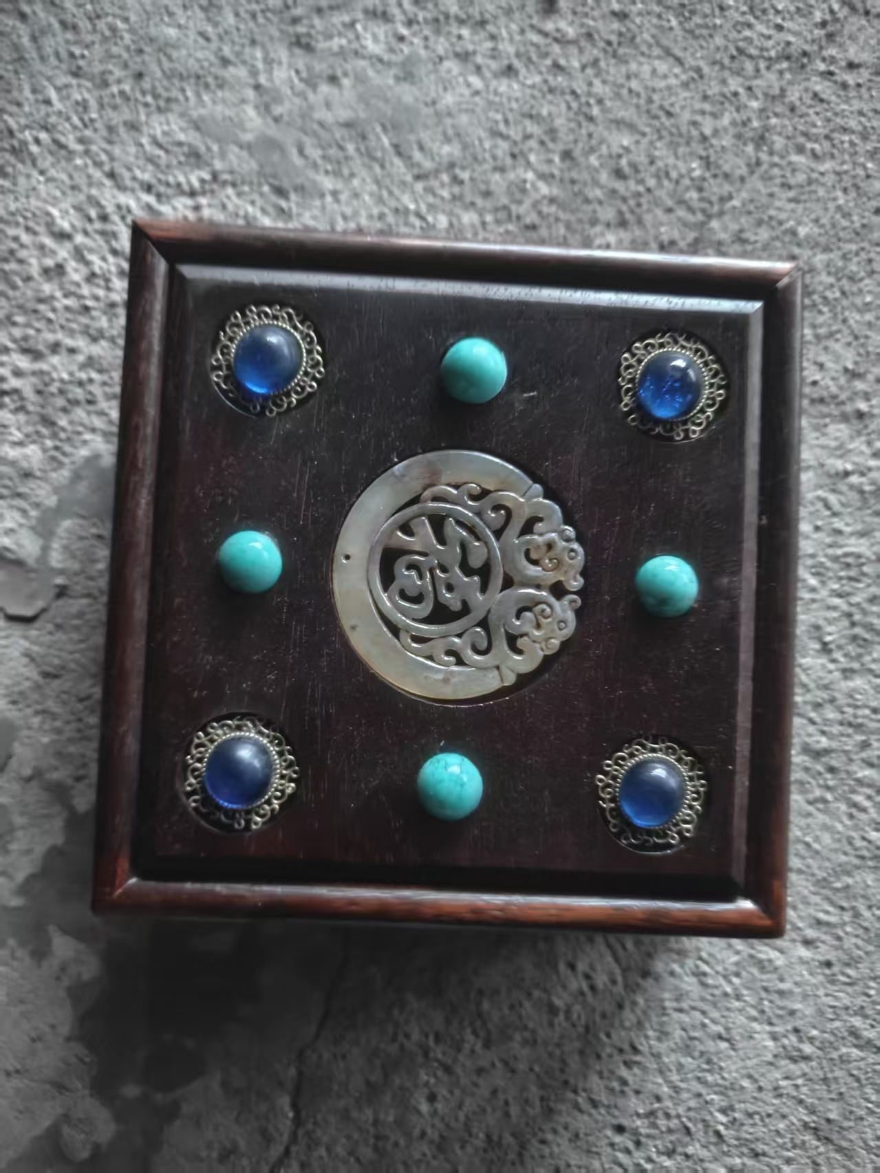 精品摆件小方实木盒摆件