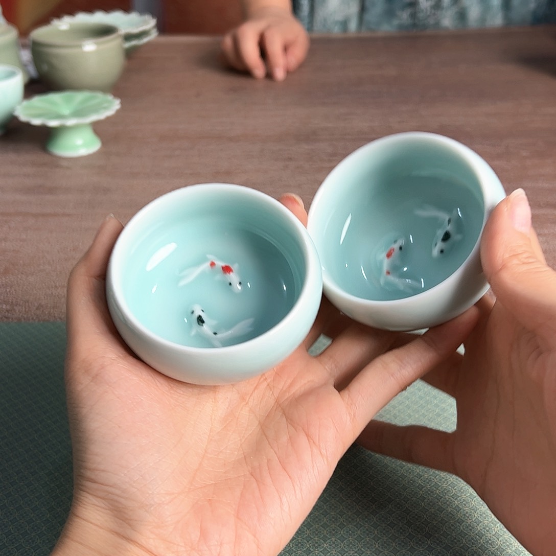 云间青瓷小米茶器龙泉