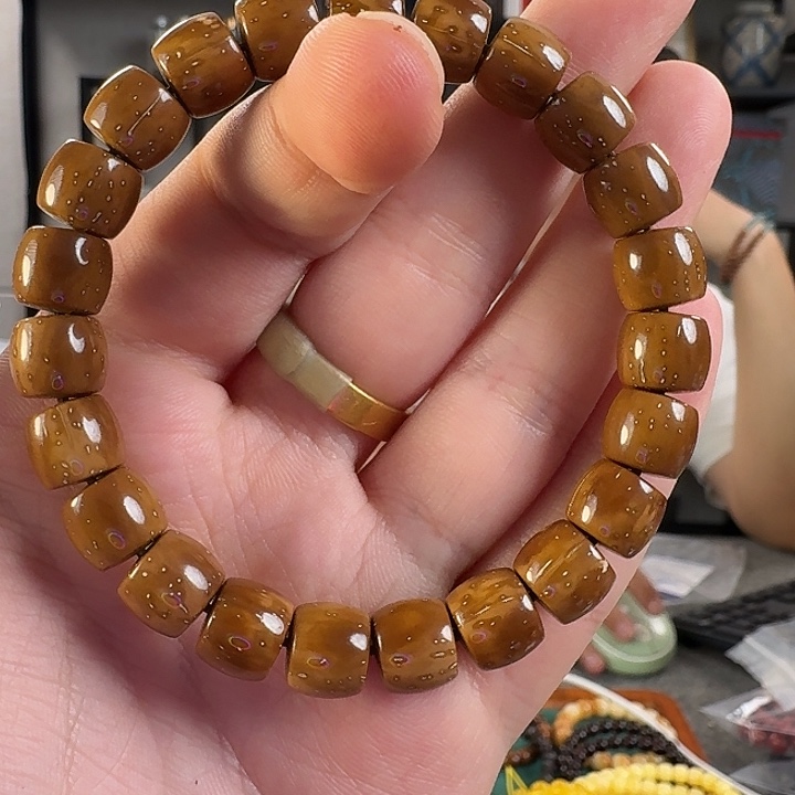 紫金鼠手串D3179实心鼠直切紫金鼠手串9mm