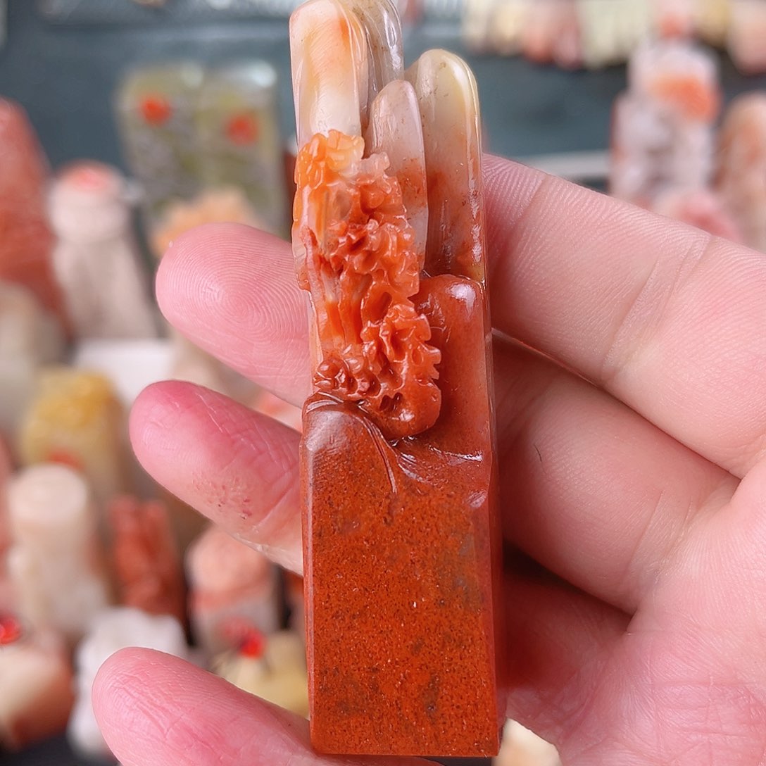 寿山石印石2.0山水包篆刻