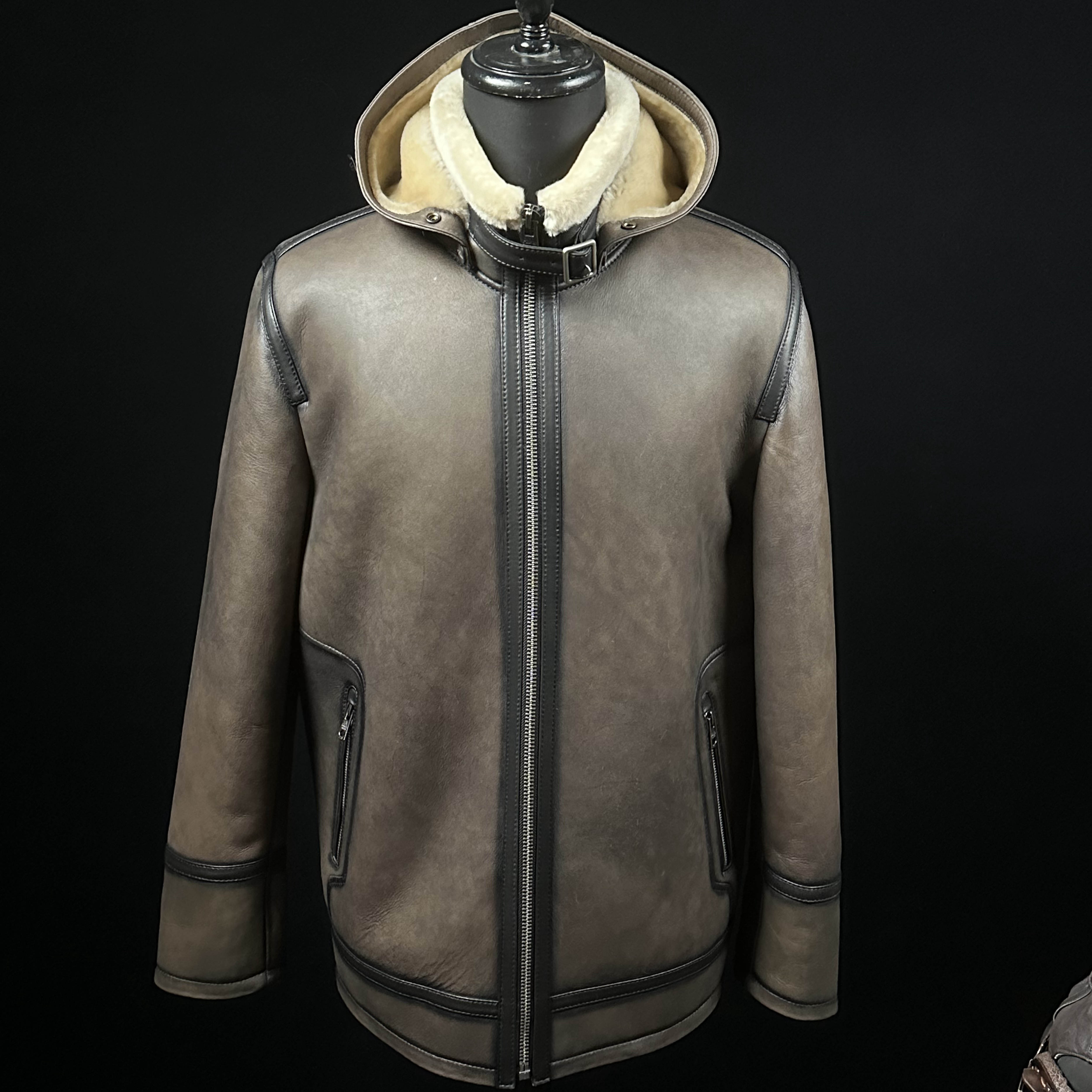 原生态羊皮毛一体进口西班牙美利奴冬季潮一衣三穿休闲时尚男保暖