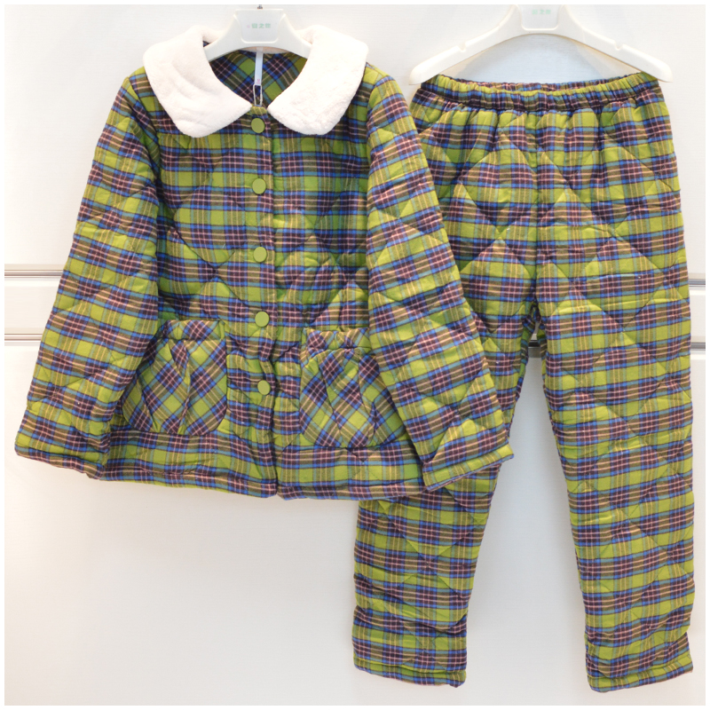 妮可雅品牌睡衣女士秋冬夹棉家居服21186