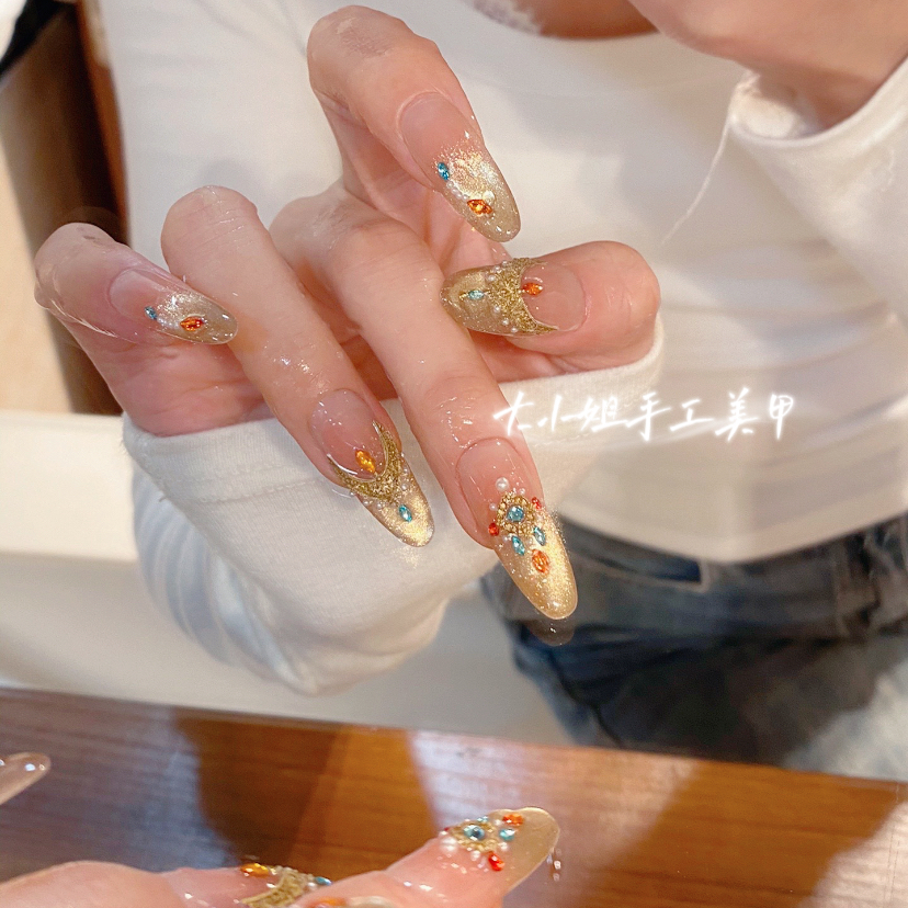 【敦煌飞天】532大小姐 高端手工穿戴甲10片