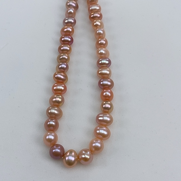 淡水珍珠颈饰合金7-8中国红