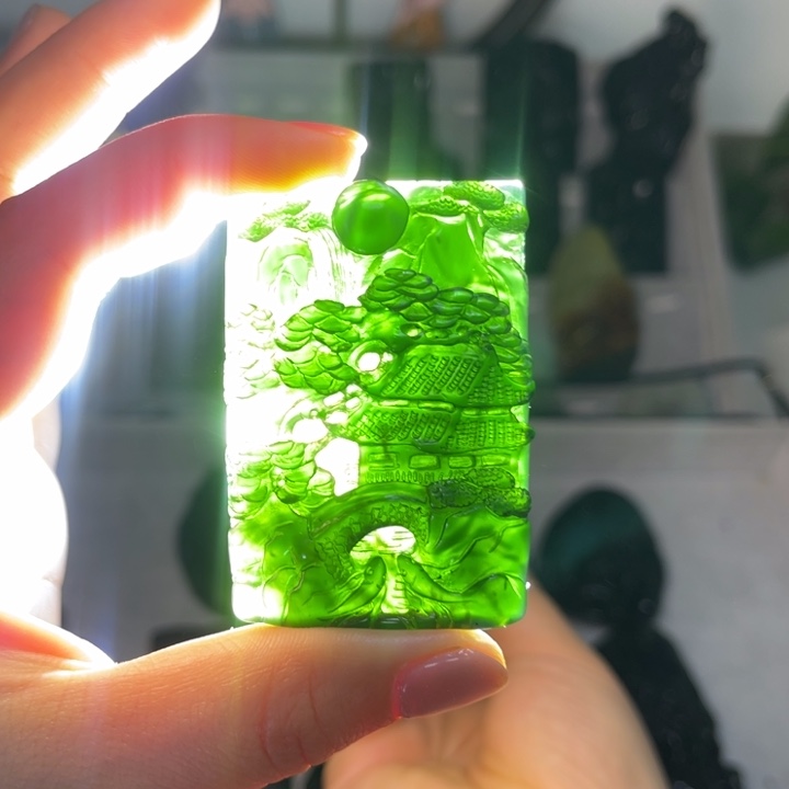 蛇纹石玉颈饰未镶嵌_***昱