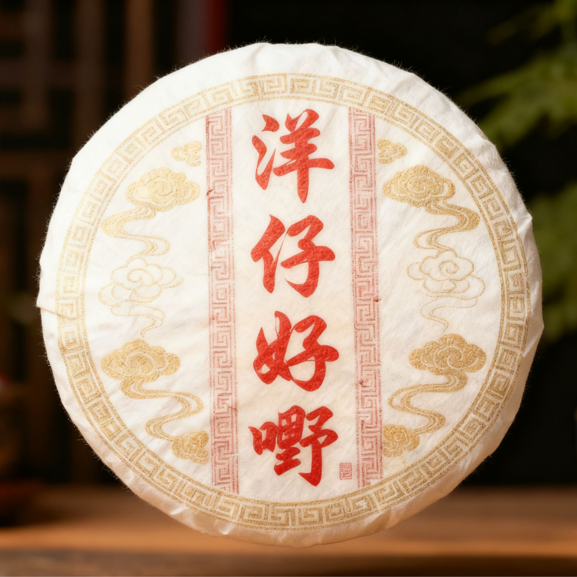 ZC 孔雀熟饼 普洱熟茶 200g