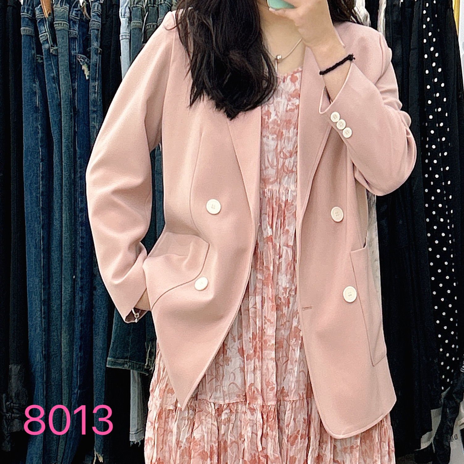 【吉苗条】秋装新款大码休闲欧货西装外套宽松轻奢风