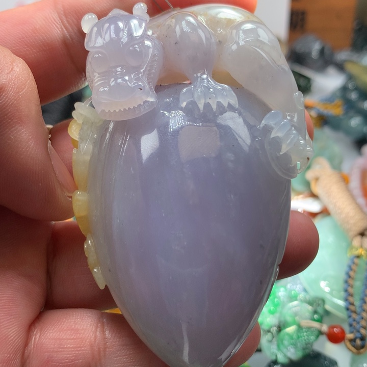 翡翠项链未镶嵌保真天然a货翡翠