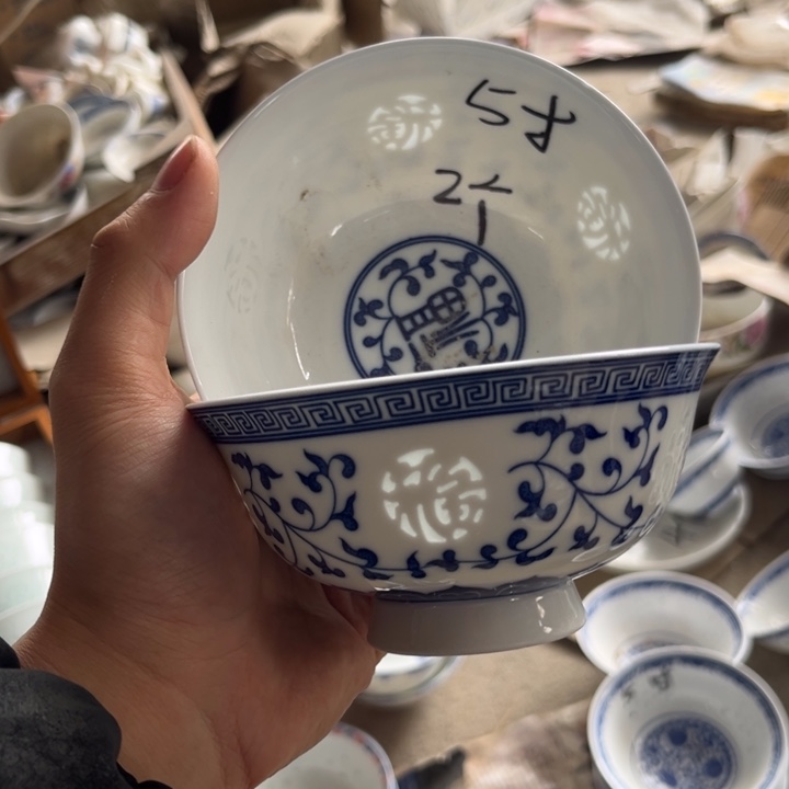 陶碗景德镇高温细白瓷餐具