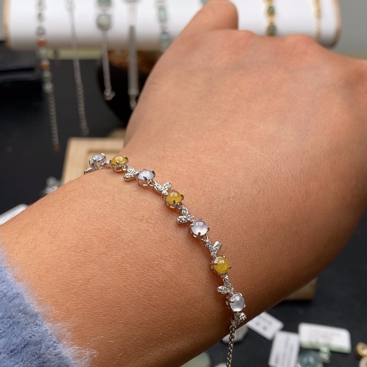 翡翠戒指银S925镶嵌1111