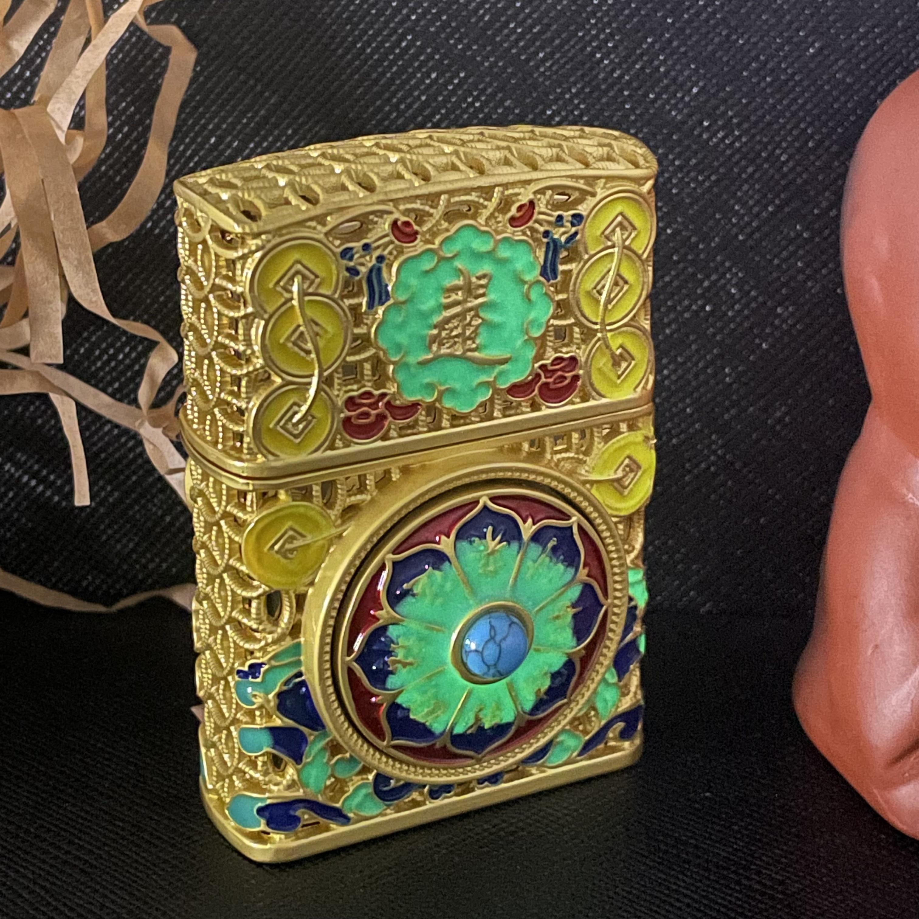 ZORRO黄金万两珐琅彩煤油机（赠送锦盒证书，裸机不赠送煤油）