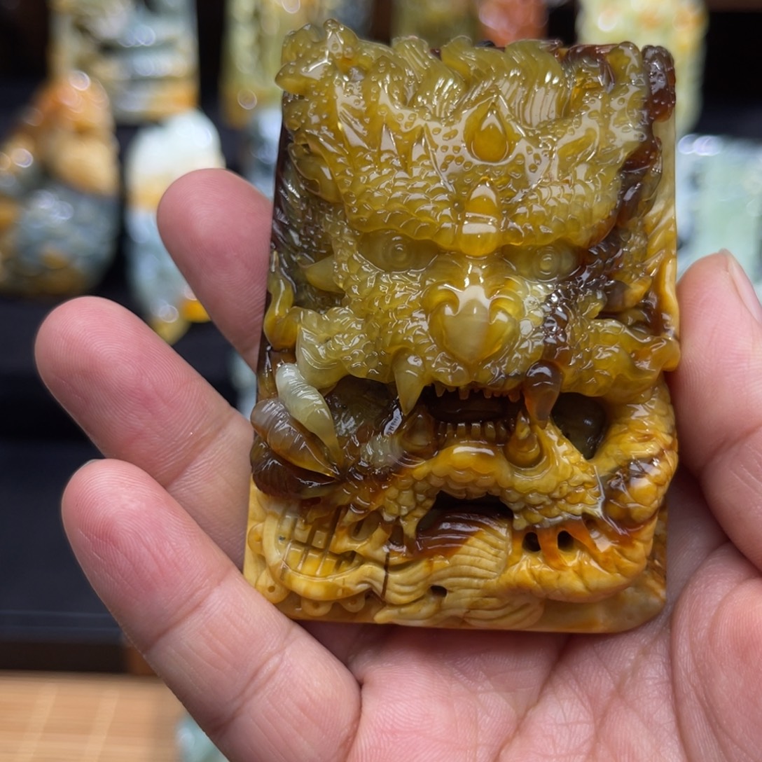 ✘***境蛇纹石玉未镶嵌颈饰