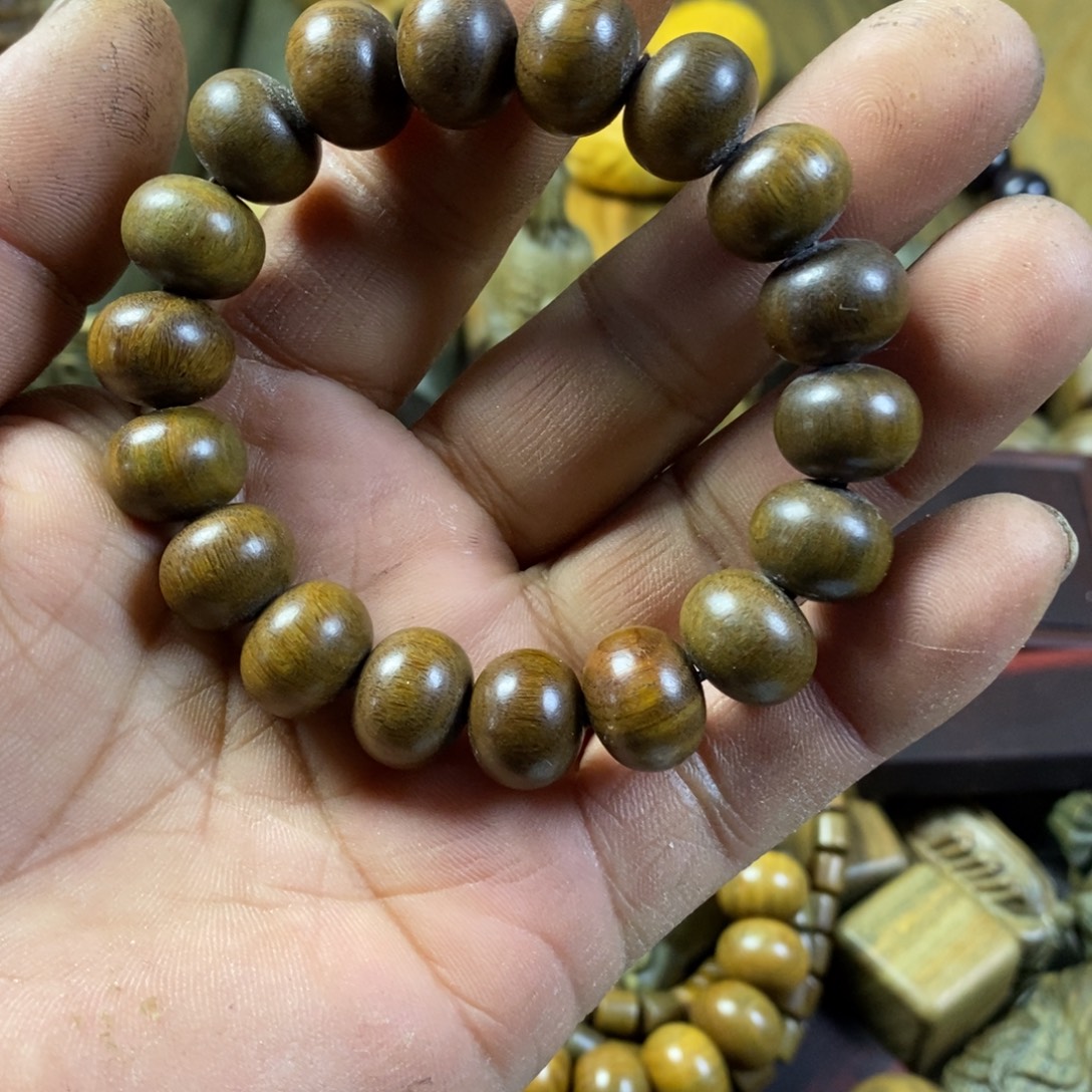 陶瓷绿檀木制工艺品18