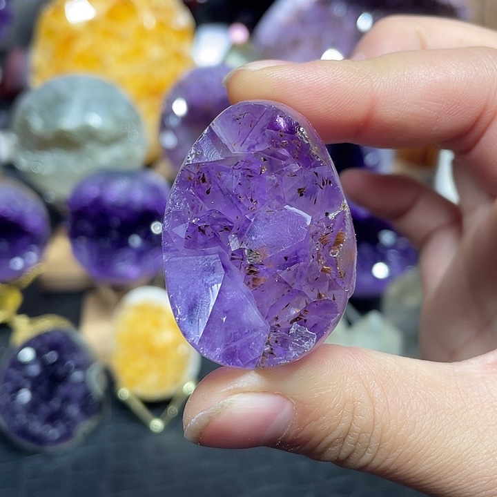 珠宝半成品水晶未镶嵌