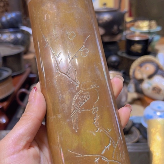 铜中古工艺品摆件