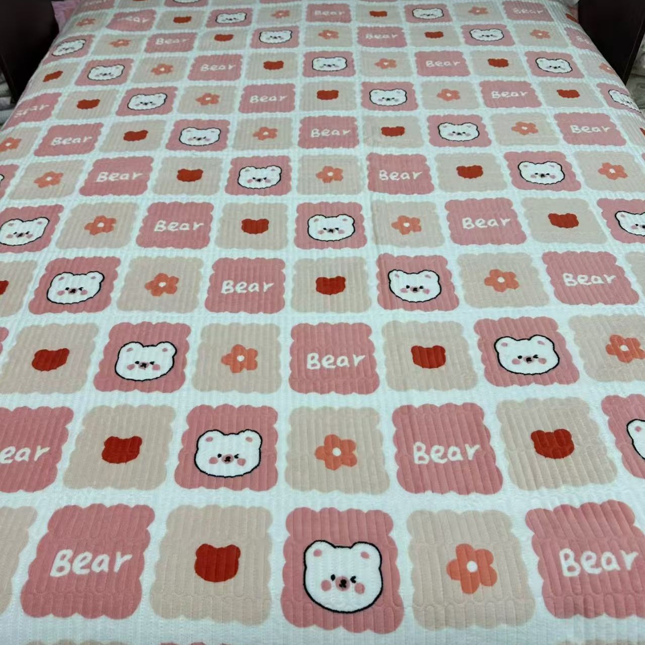 杰玮2.0*2.3新款牛奶绒床毯（田园风系列）