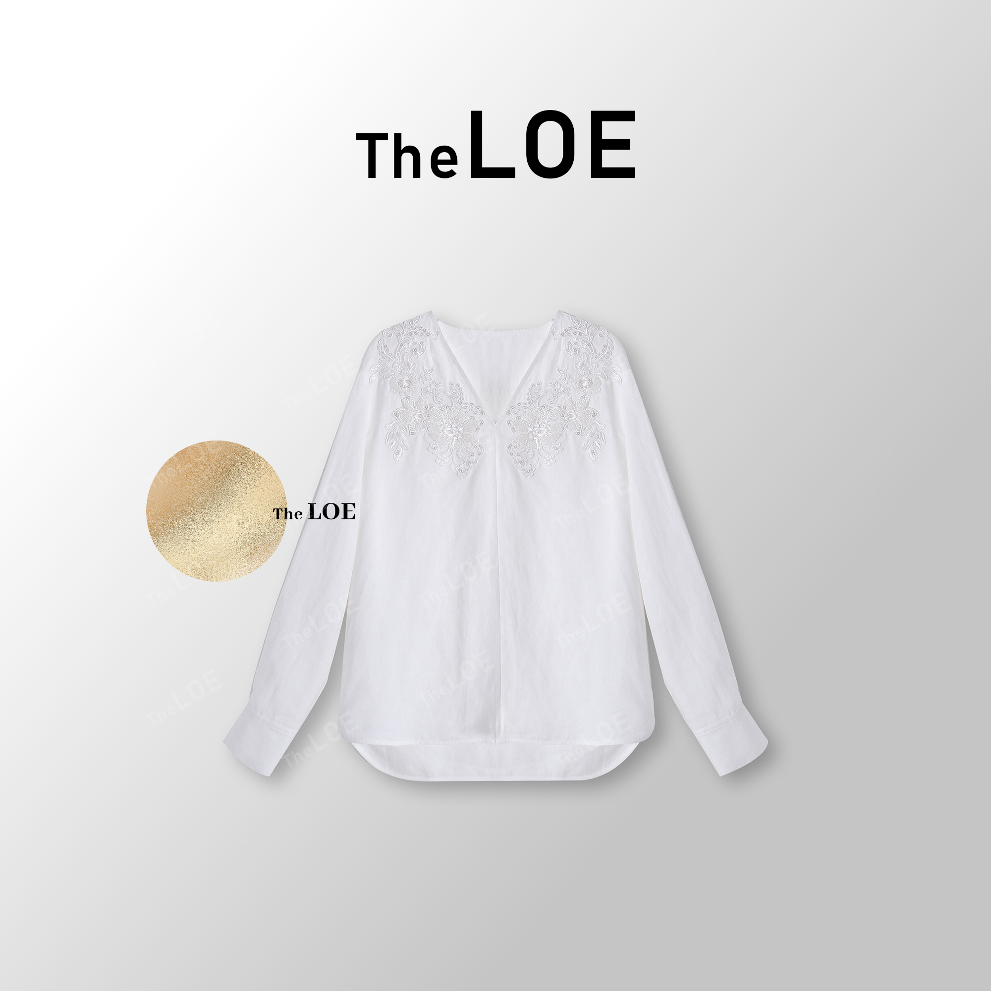 TheLOE/琉光亚麻 极简气质100亚麻上衣#03.03C-G3913