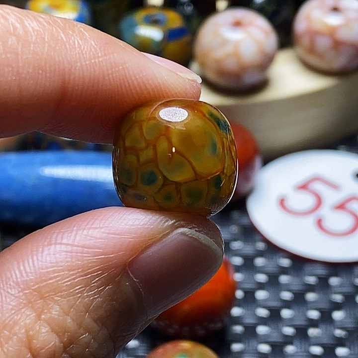 心***成玛瑙/玉髓未镶嵌颈饰