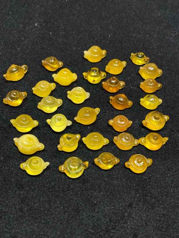 （花花珠宝）天然蜜蜡把把壶配饰（福利款）微瑕疵 随机发货一个