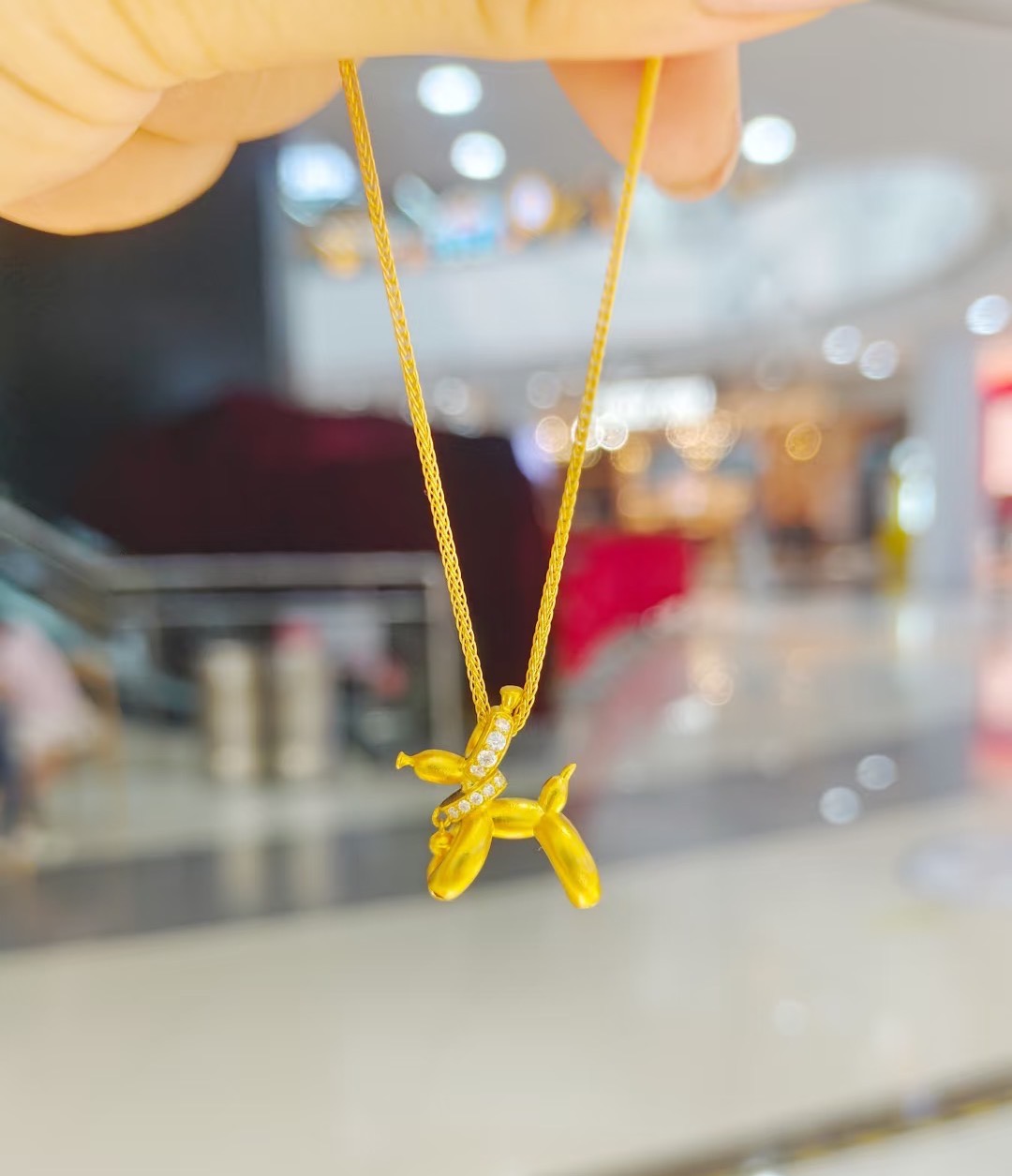 【KZ】轻奢百搭气泡狗吊坠 赠链 -24