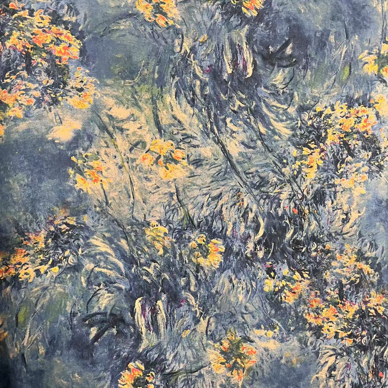 【绒兰】升级款！重磅雕印染底棉绸布料 188号 水彩画