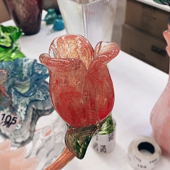 琉璃玫瑰花高45厘米