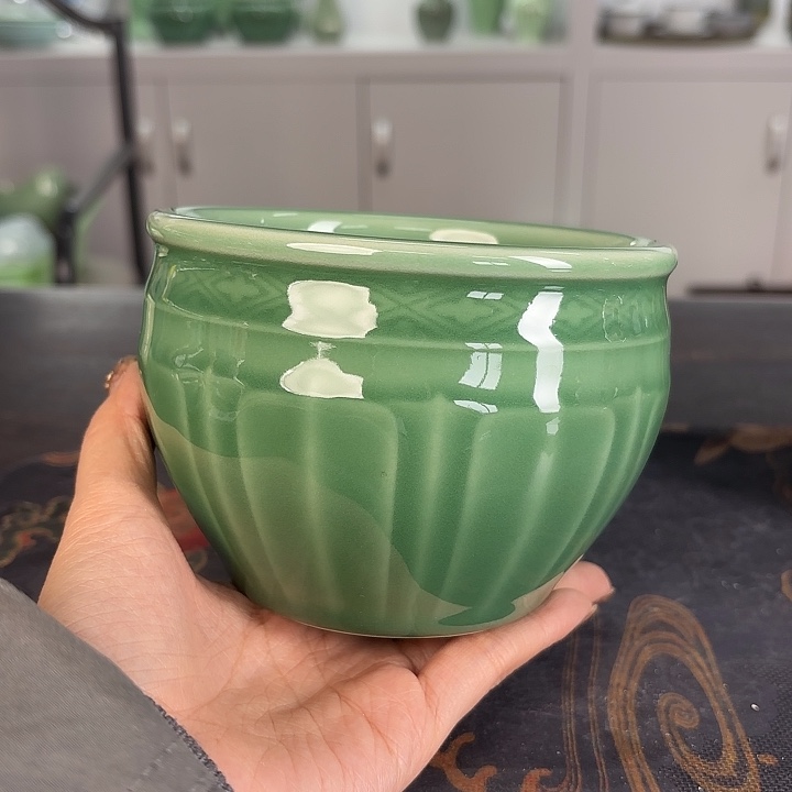 龙泉云间青瓷小米茶器