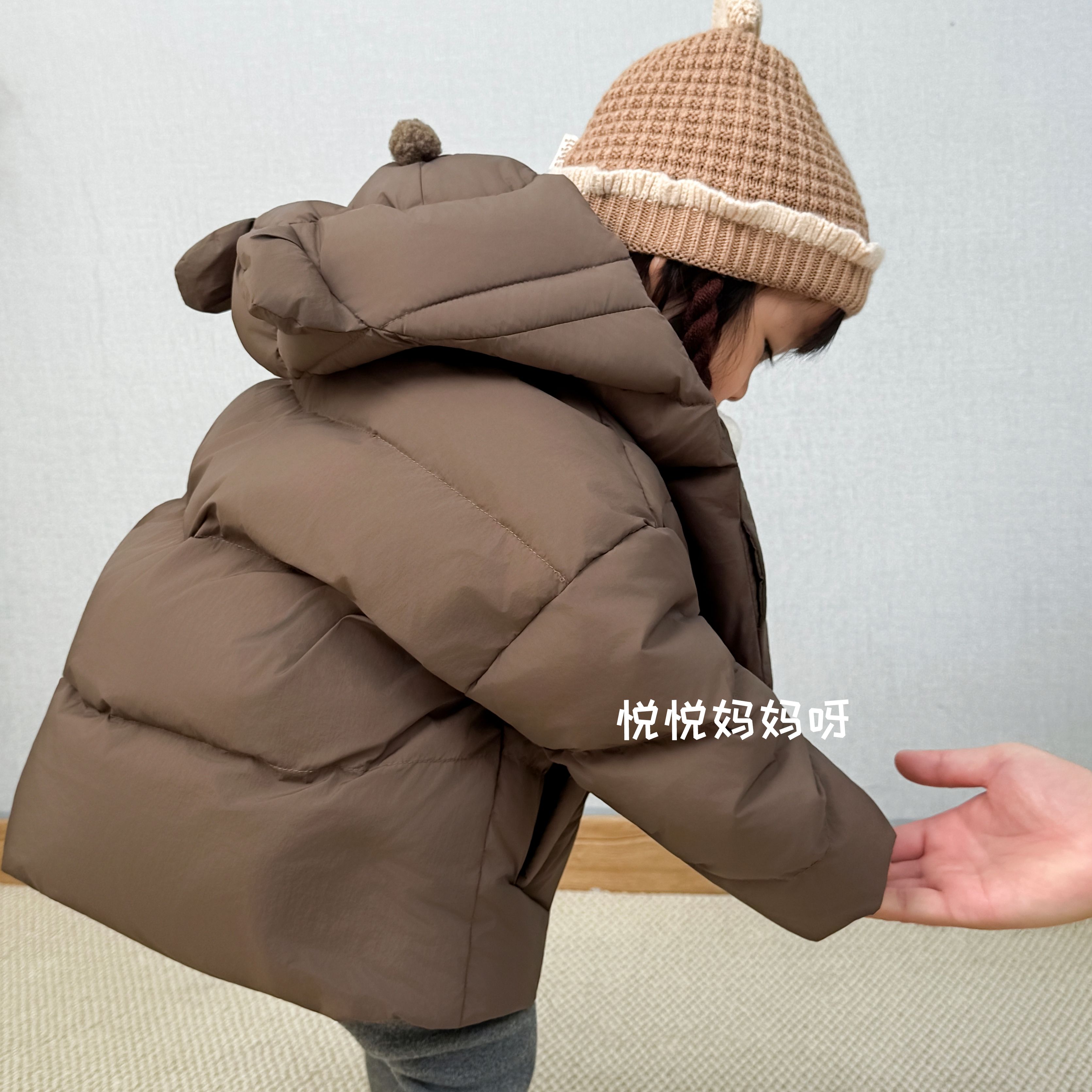 女孩幼小童羽绒服A类纯色90白鸭绒小宝宝冬季保暖加厚外套