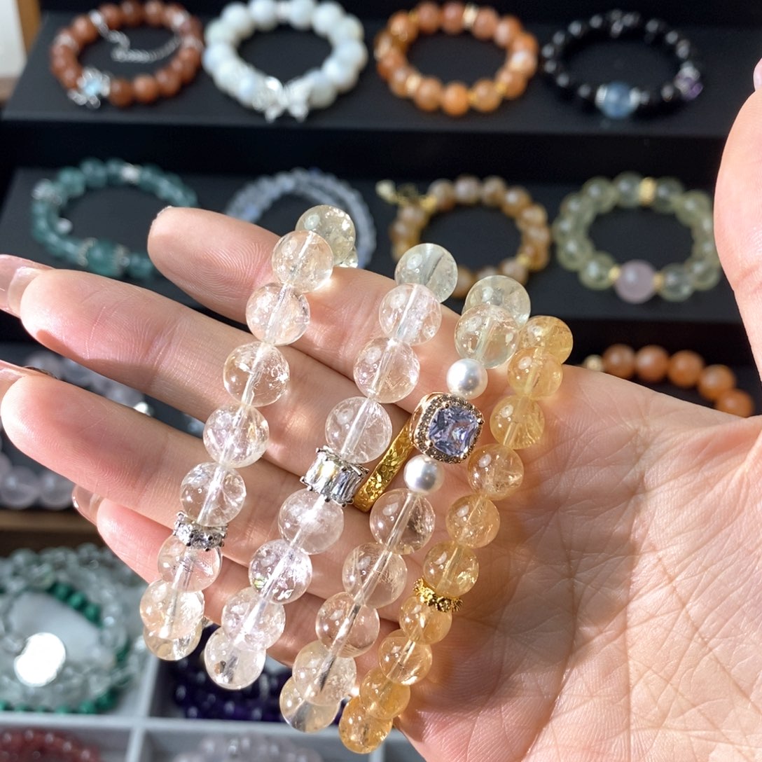 水晶手链合金水晶