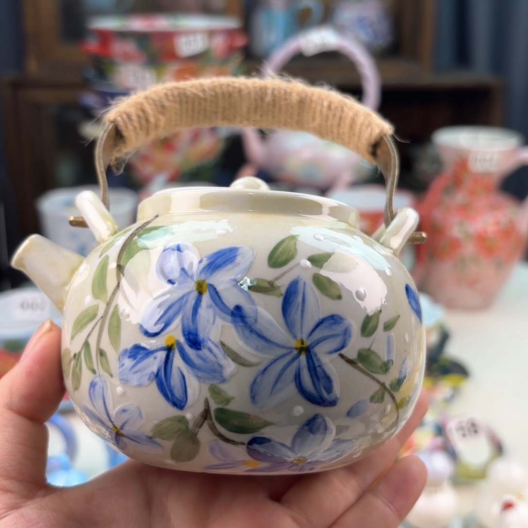景德镇手绘高温釉下彩陶瓷茶具