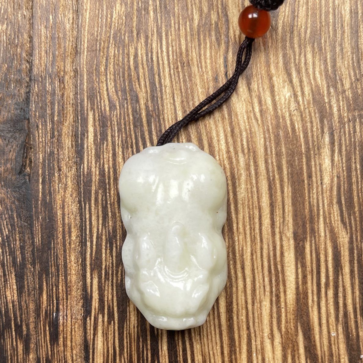 岫玉吊坠挂件佛手精美雕刻适合佩戴