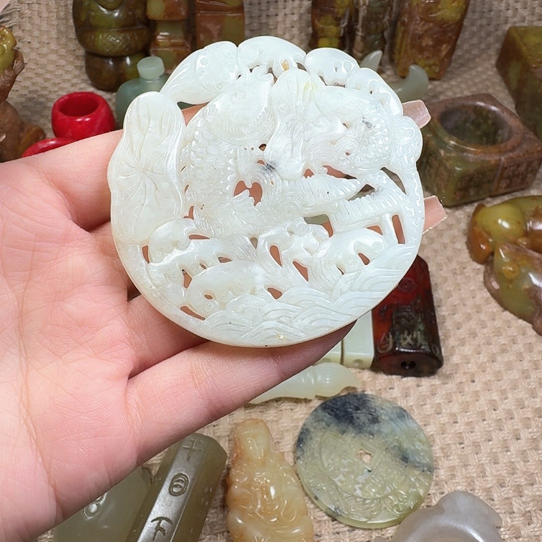 白玉菩提吊坠挂件